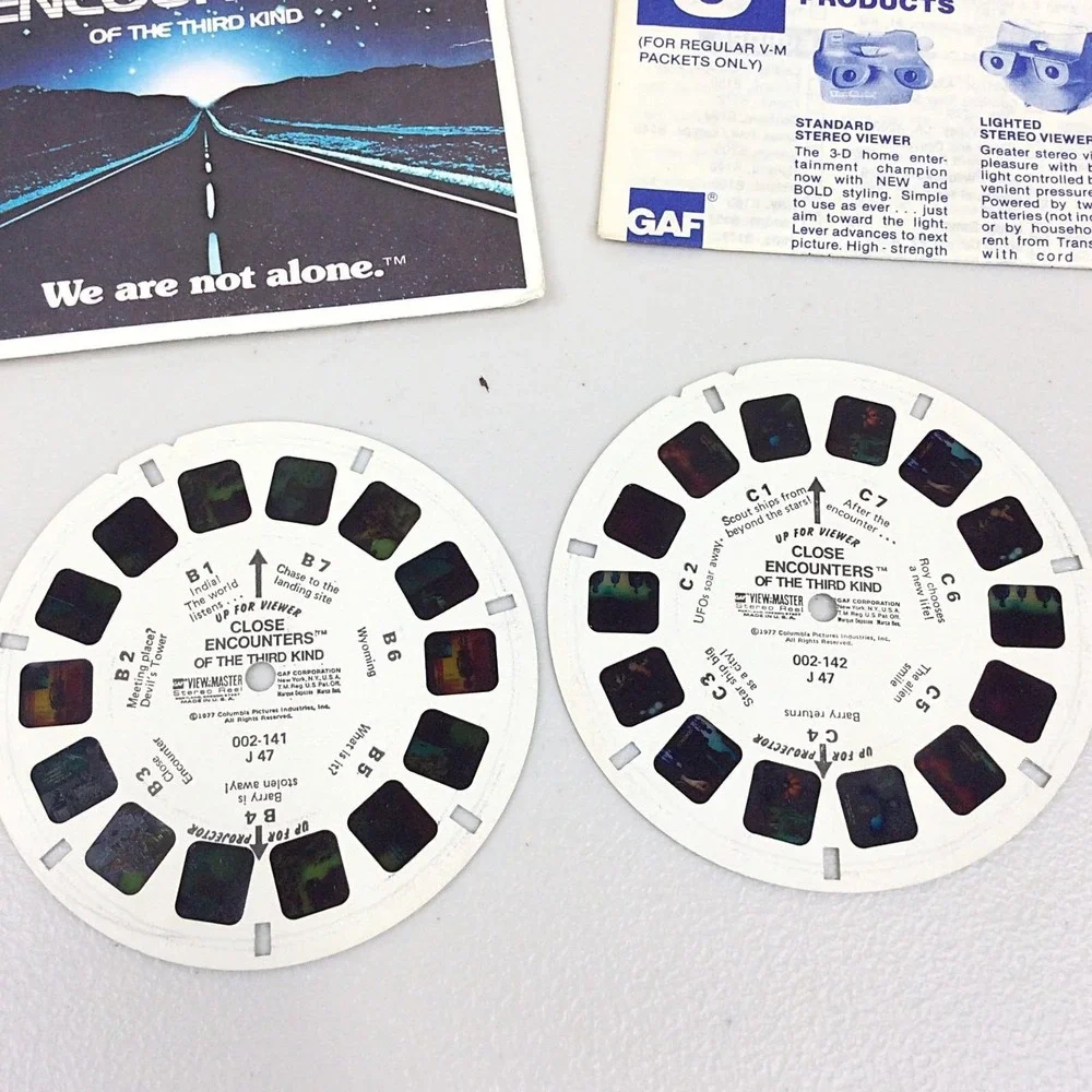 Close Encounters of the Third Kind 1977 View-Master Packet J-47 FULL COLOR Film